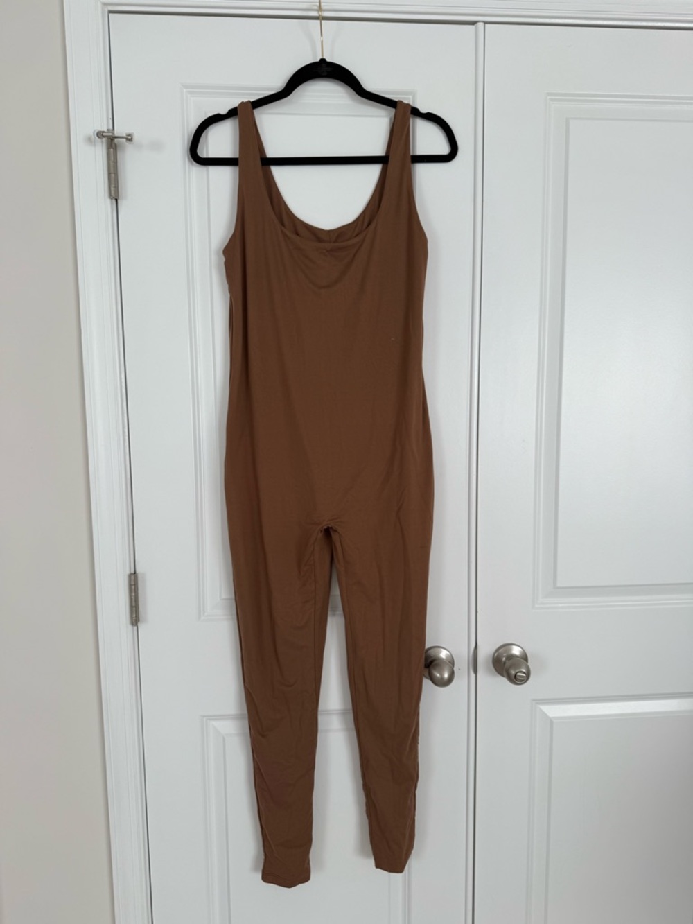 Bumpsuit Maternity Jumpsuit Brown XL Stretch One Piece Lounge NWOT